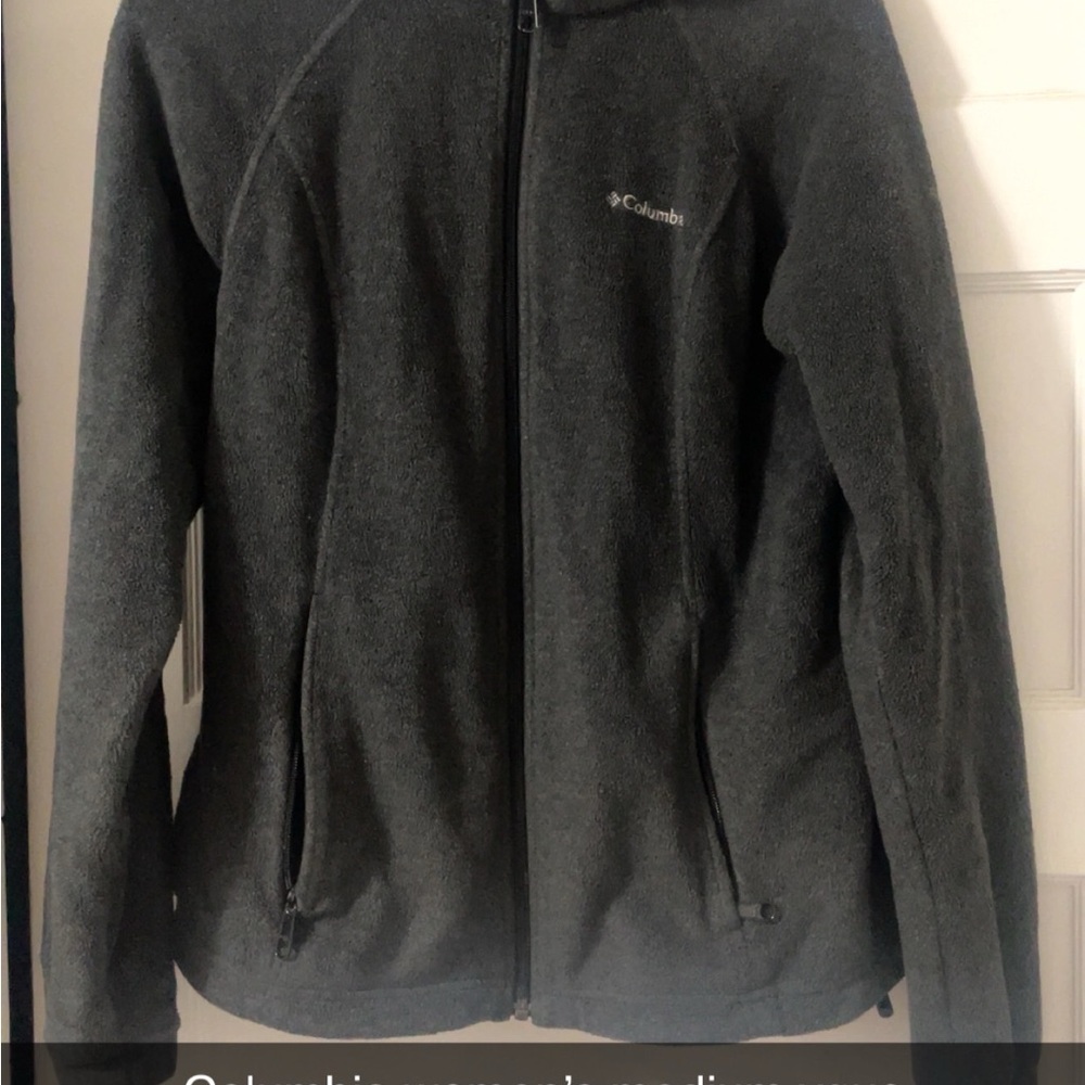 Columbia Wiman’s Charcoal Zip-Up Sweater
